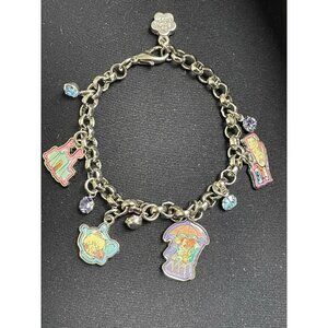 The English Roses Charm Bracelet From Childrens Book Girls Umbrella Cat Rare HFT